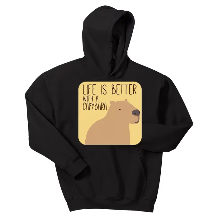 Capybara Design for Capibara Owner Cool Mammal Kids Hoodie