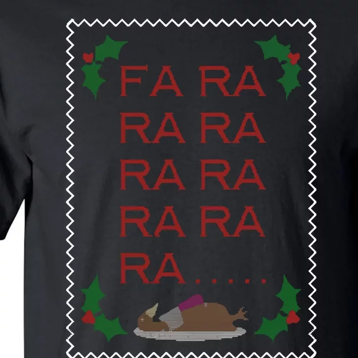 Christmas Dinosaur Fa Rawr T Rex Santa Funny Dino Xmas Fun Tall T-Shirt