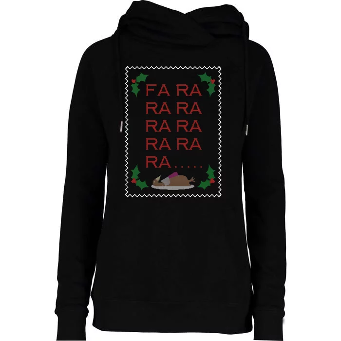 Christmas Dinosaur Fa Rawr T Rex Santa Funny Dino Xmas Fun Womens Funnel Neck Pullover Hood