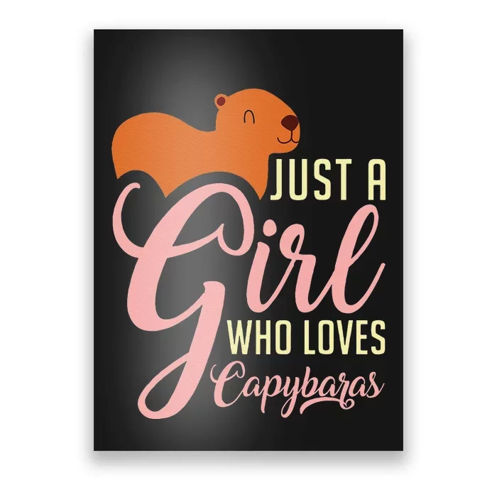 Capybara Design for Capibara Owner Perfect Rodent Poster