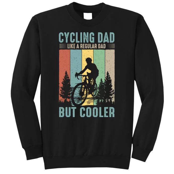 Cycling Dad Father's Day Funny Vintage Tall Sweatshirt