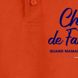 Chef De Famille Funny French Language Fathers Day Gift Dry Zone Grid Performance Polo