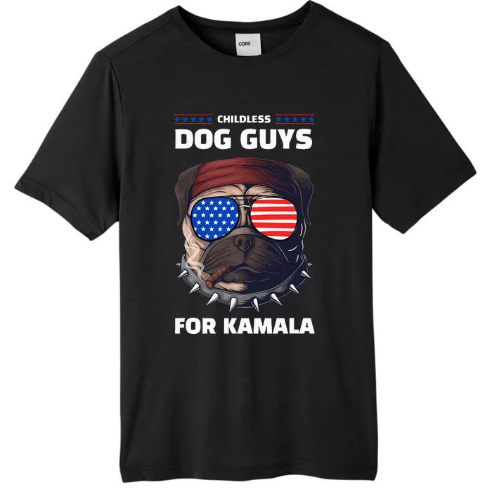 Childless Dog Guys For Kamala Harris 2024 Election ChromaSoft Performance T-Shirt