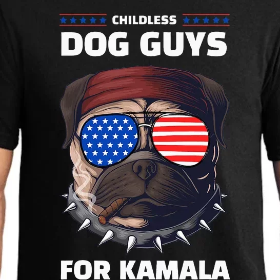 Childless Dog Guys For Kamala Harris 2024 Election Pajama Set