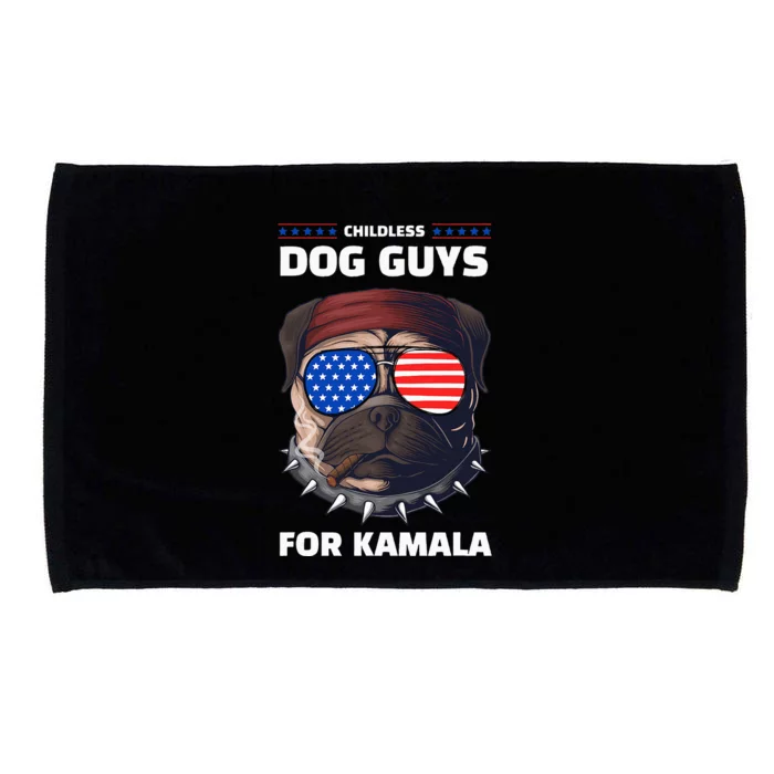 Childless Dog Guys For Kamala Harris 2024 Election Microfiber Hand Towel