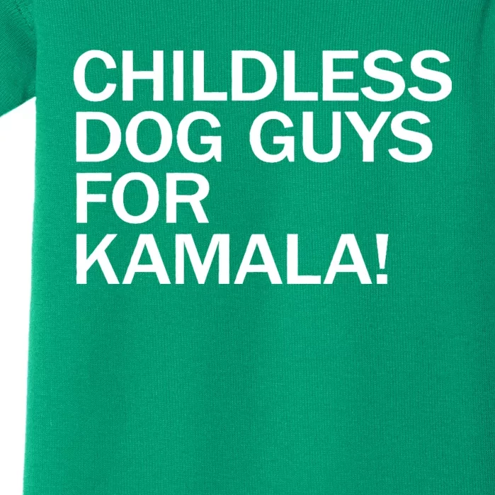 Childless Dog Guys For Kamala 2024 Vote Harris For President Baby Bodysuit