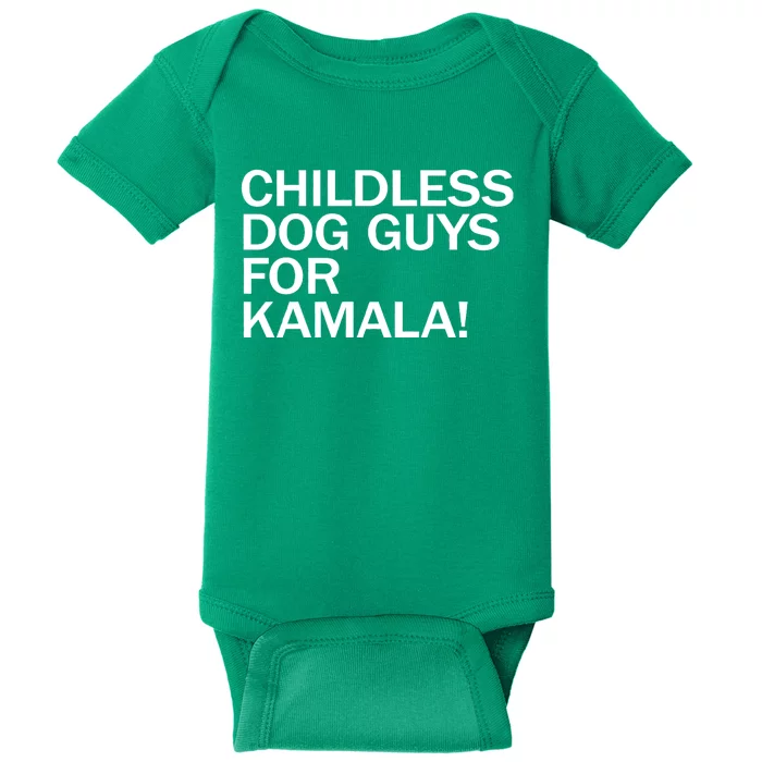 Childless Dog Guys For Kamala 2024 Vote Harris For President Baby Bodysuit