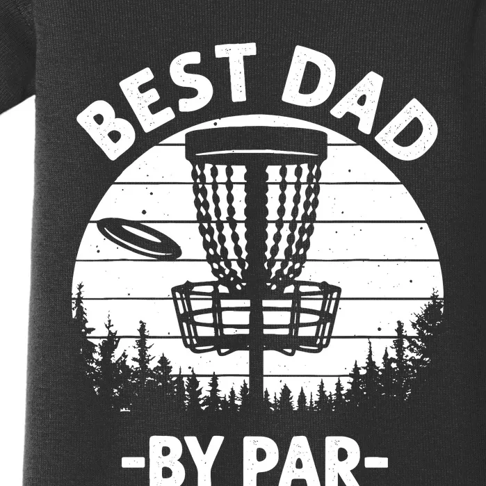 Cool Disc Golf For Dad Sports Tournament Best Dad By Par Baby Bodysuit