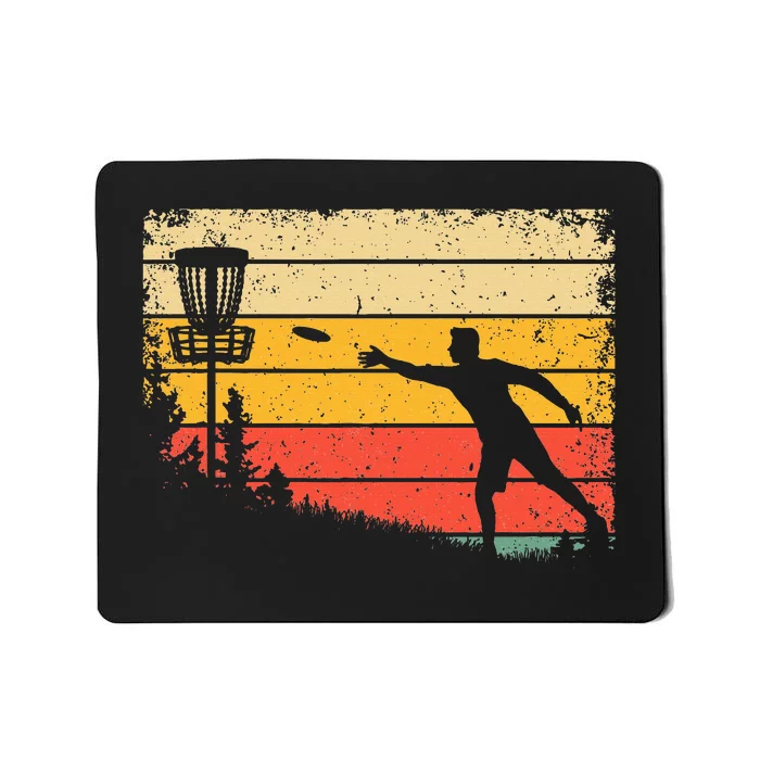 Cool Disc Golf Art Spors Disc Golf Player Mousepad