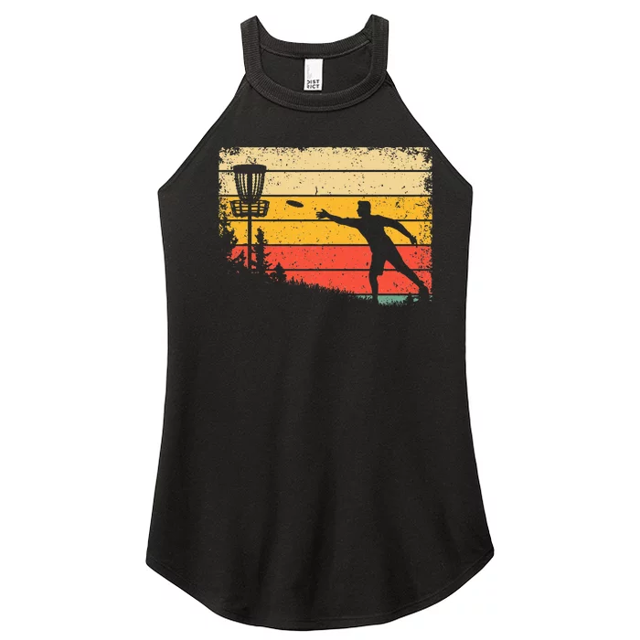 Cool Disc Golf Art Spors Disc Golf Player Women’s Perfect Tri Rocker Tank