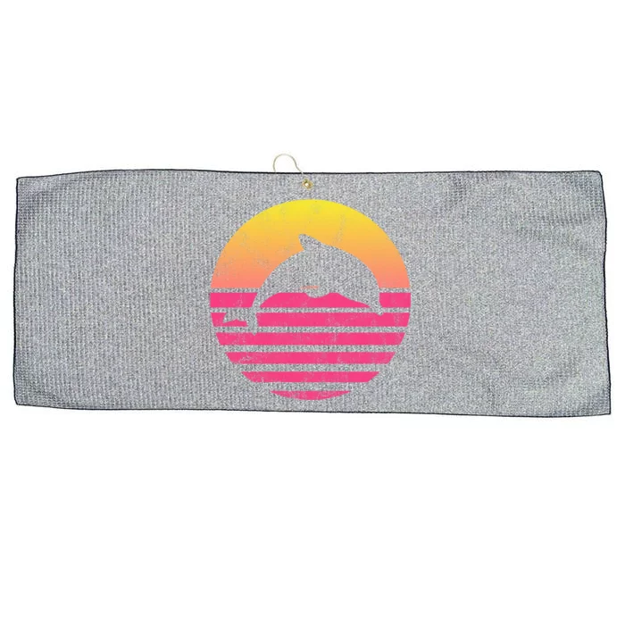 Classic Dolphin Gift Large Microfiber Waffle Golf Towel