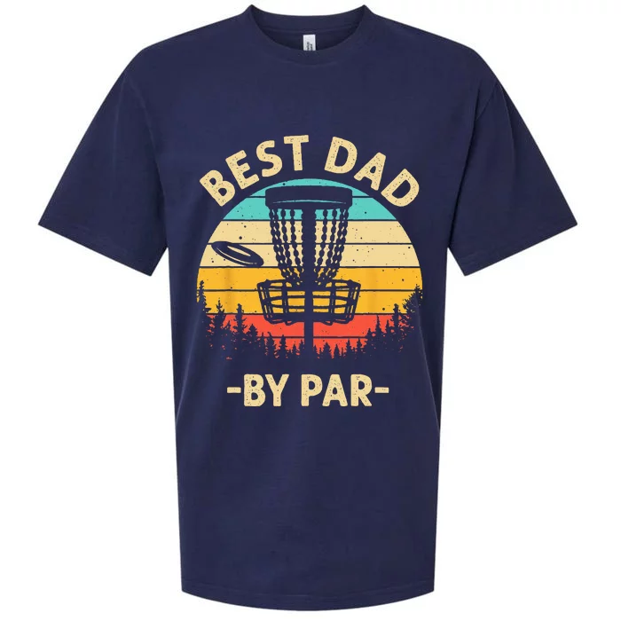 Cool Disc Golf For Dad Sports Tournament Best Dad By Par Sueded Cloud Jersey T-Shirt