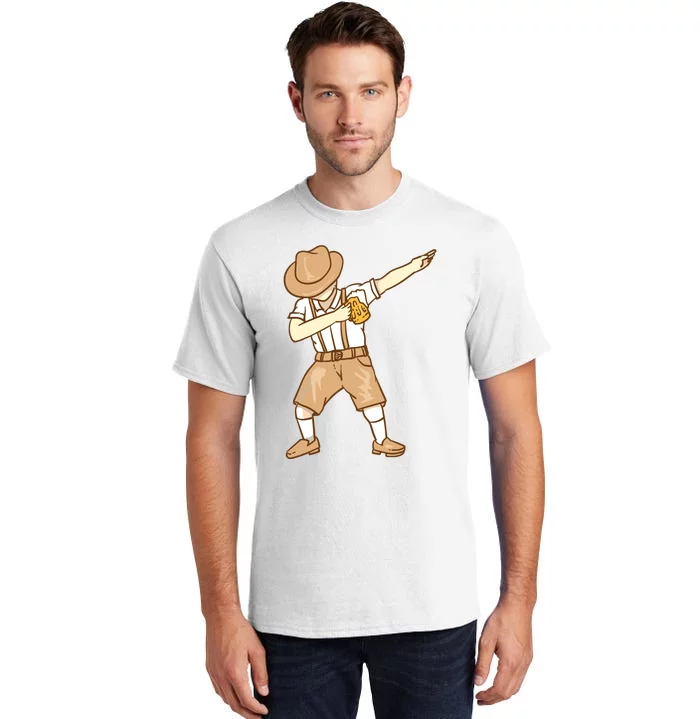 Cool Dabbing German Man With Beer Mug Shirts Oktoberfest Gift Tall T-Shirt