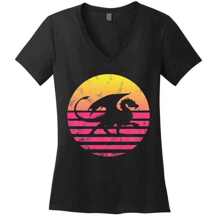 Classic Dragon Gift Women's V-Neck T-Shirt