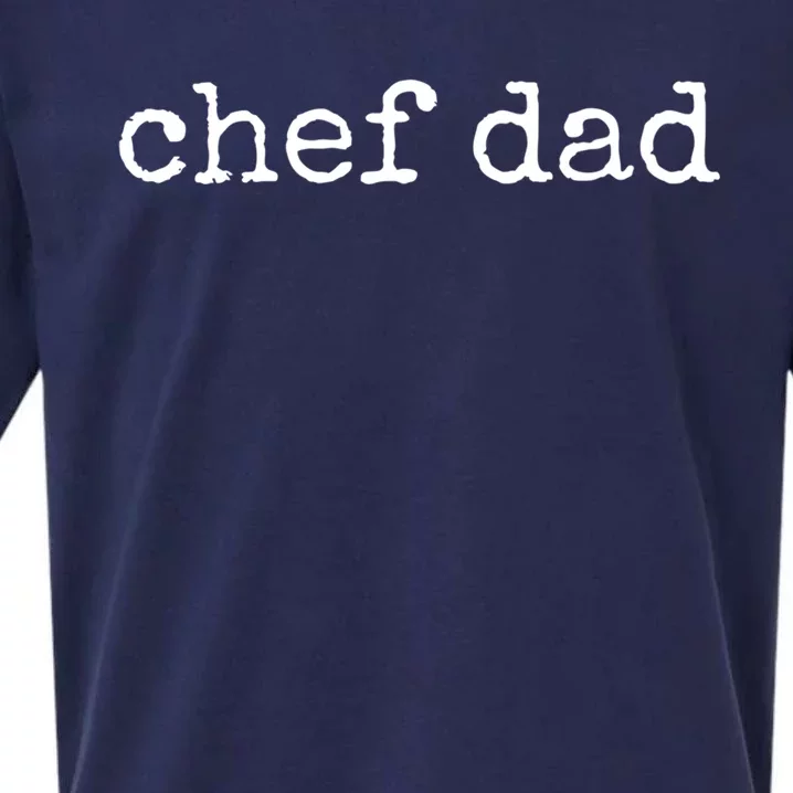 Chef Dad Great Gift Sueded Cloud Jersey T-Shirt