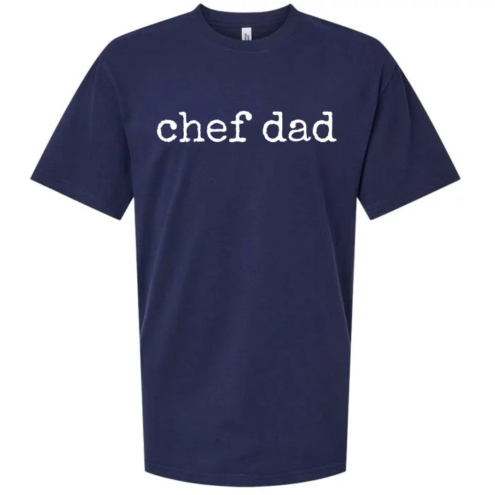 Chef Dad Great Gift Sueded Cloud Jersey T-Shirt