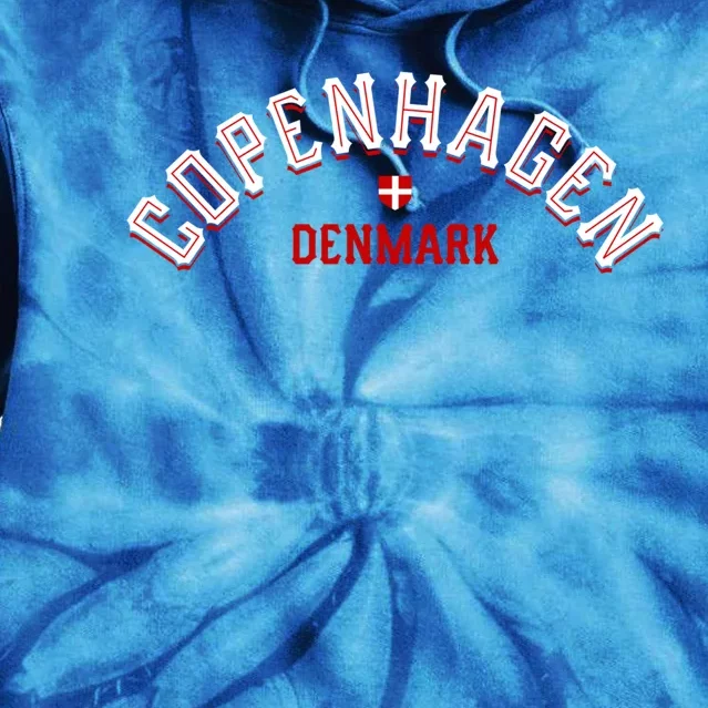 Copenhagen Denmark Gift Tie Dye Hoodie