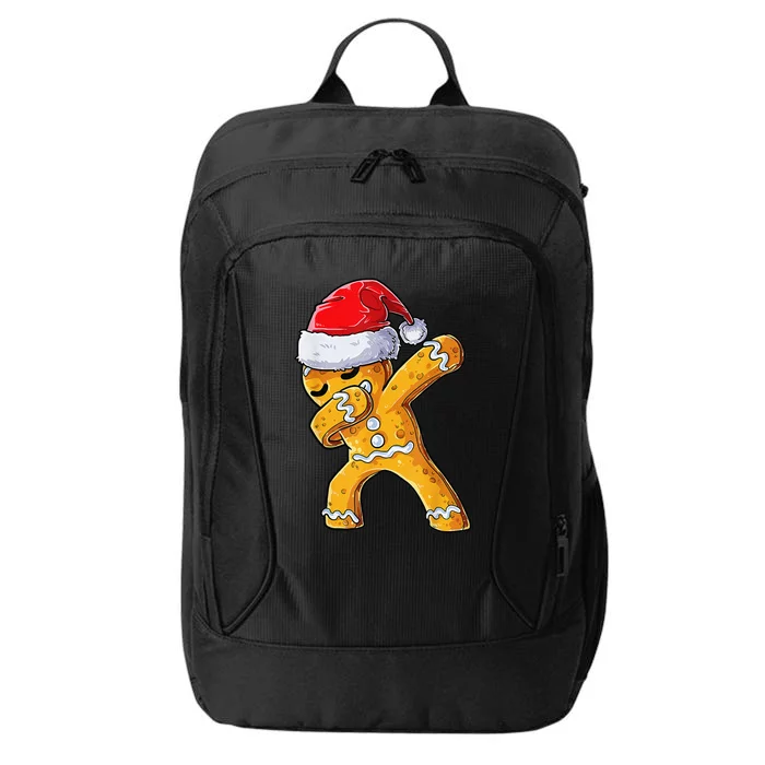 Christmas Dabbing Gingerbread Cookie Santa Hat Cute Xmas City Backpack