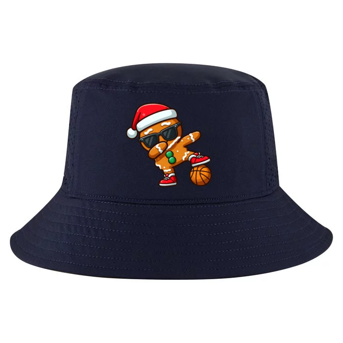 Cool Dabbing Gingerbread Santa Basketball Xmas Cookie Pajama Cool Gift Cool Comfort Performance Bucket Hat