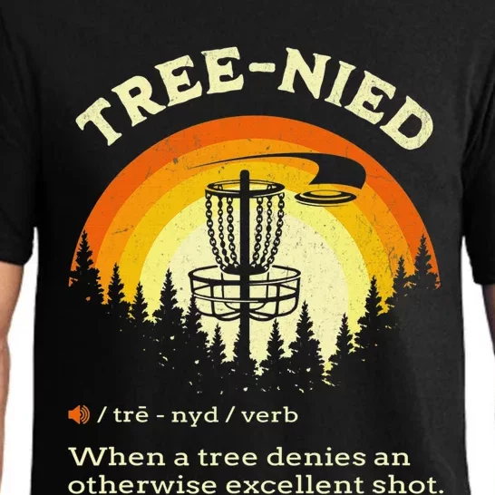 Cool Disc Golf Player Quote I Stupid Tree Pajama Set