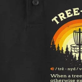 Cool Disc Golf Player Quote I Stupid Tree Dry Zone Grid Performance Polo