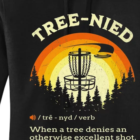 Cool Disc Golf Player Quote I Stupid Tree Women's Pullover Hoodie