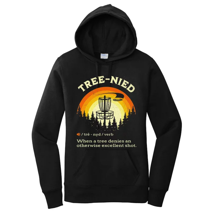 Cool Disc Golf Player Quote I Stupid Tree Women's Pullover Hoodie