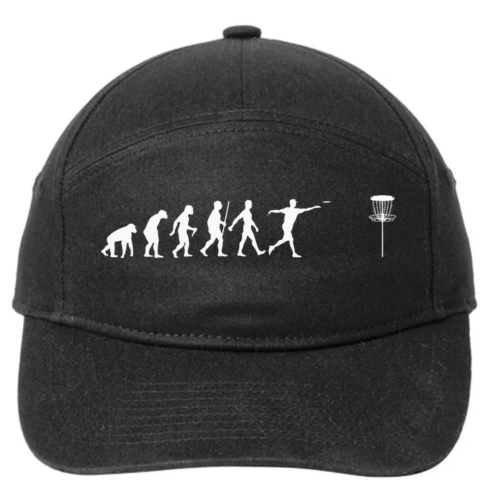 Cool Disc Golf Design Disc Golf Player 7-Panel Snapback Hat