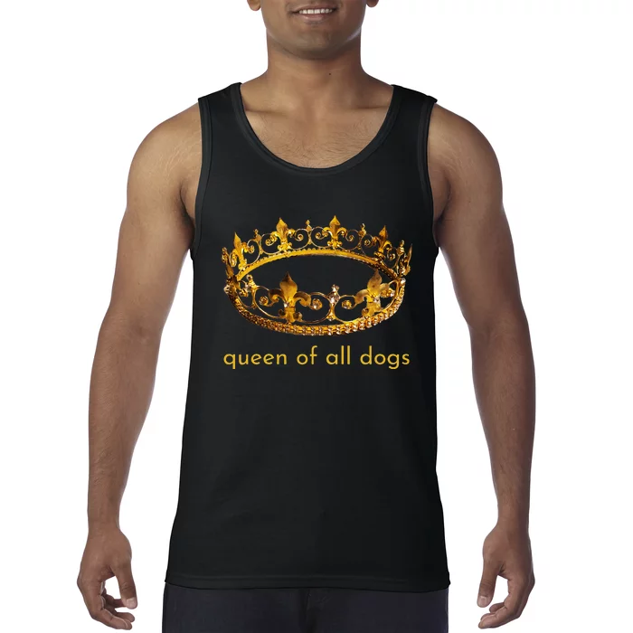 Cute Dog Gift Queen Of All Dogs Rescue Foster Adopt Tank Top