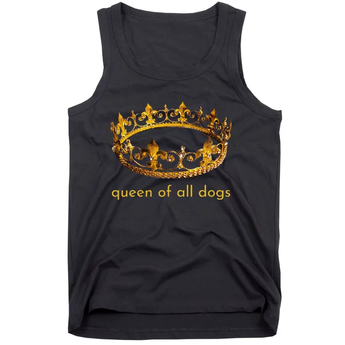 Cute Dog Gift Queen Of All Dogs Rescue Foster Adopt Tank Top