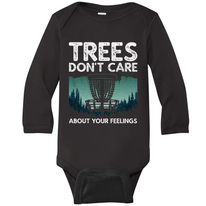 Cute Disc Golf Design Disc Golf Player Baby Long Sleeve Bodysuit