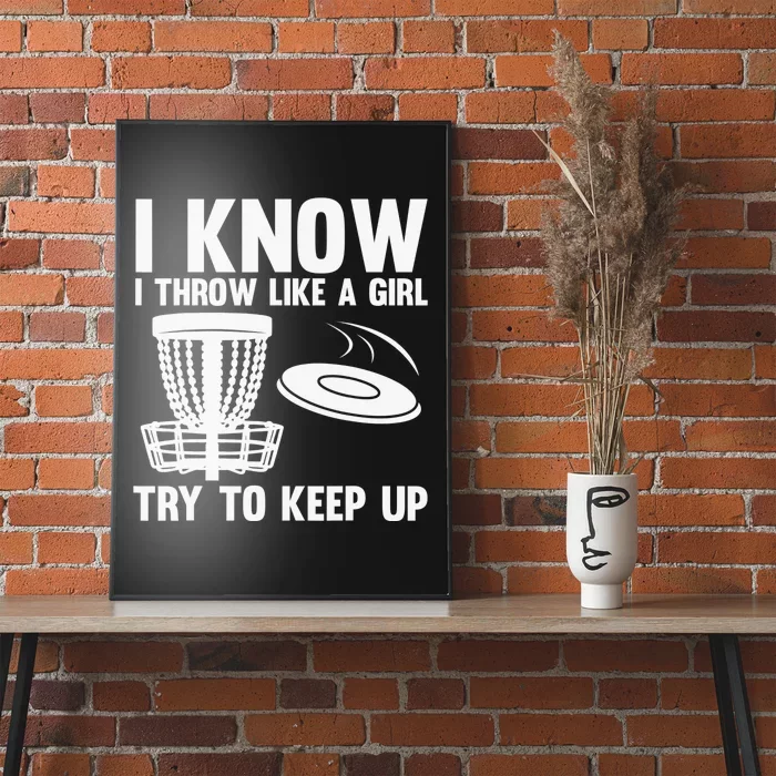 Cool Disc Golf Funny Throw Disc Golfing Lover Poster