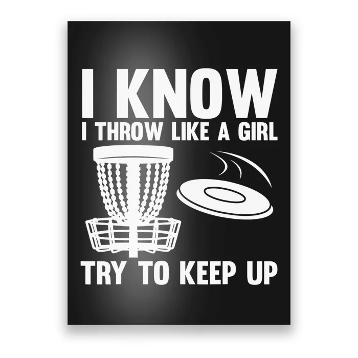 Cool Disc Golf Funny Throw Disc Golfing Lover Poster