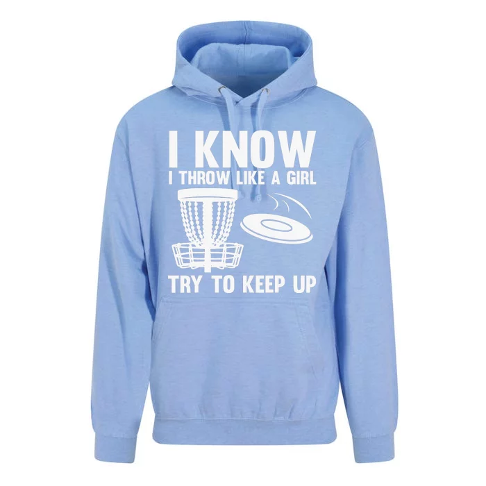 Cool Disc Golf Funny Throw Disc Golfing Lover Unisex Surf Hoodie