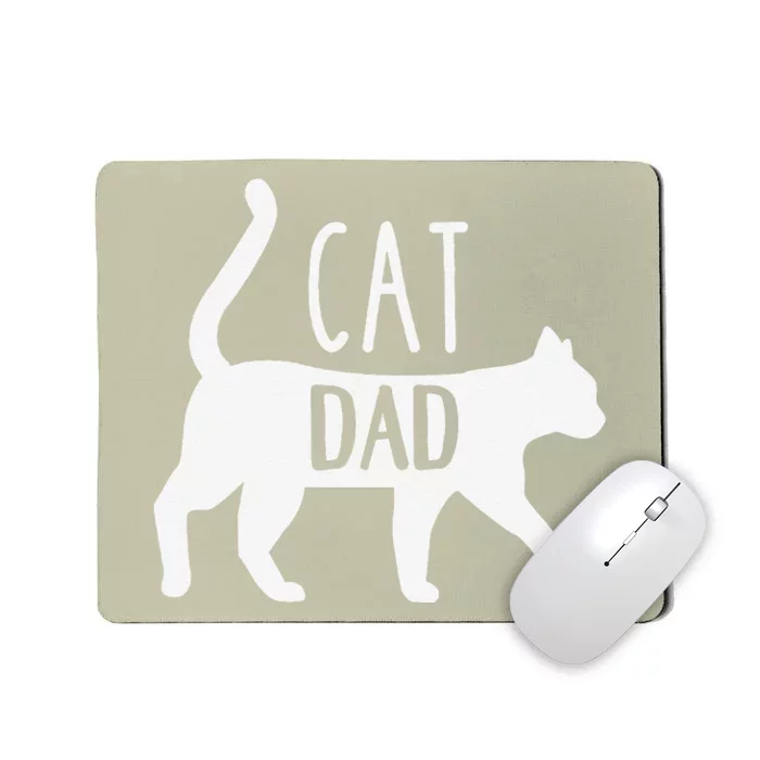 Cat Dad Gift For Fathers Day Mousepad