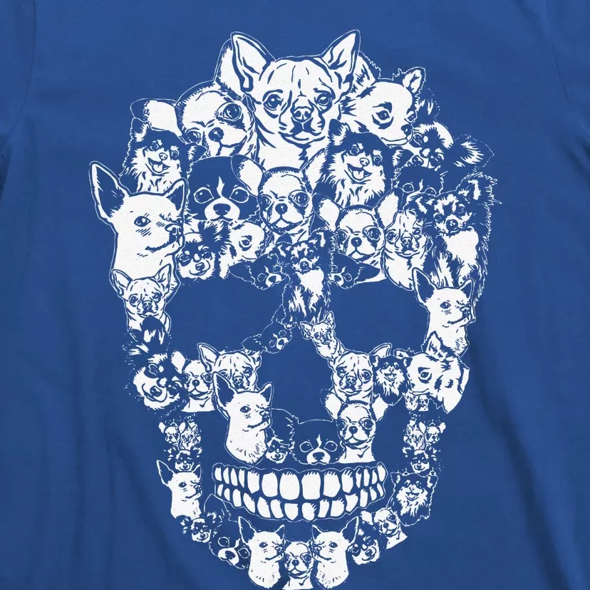 Chihuahua Dog Graphic Halloween Skull Costumes T-Shirt