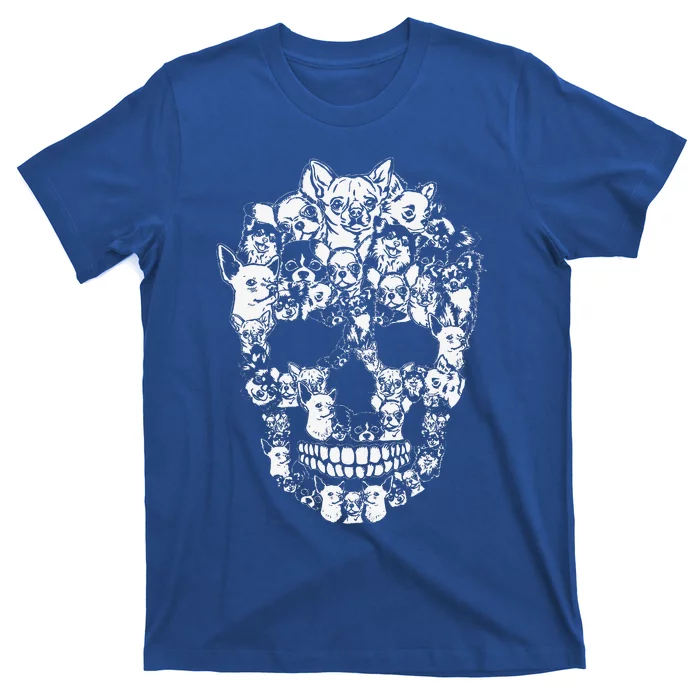 Chihuahua Dog Graphic Halloween Skull Costumes T-Shirt