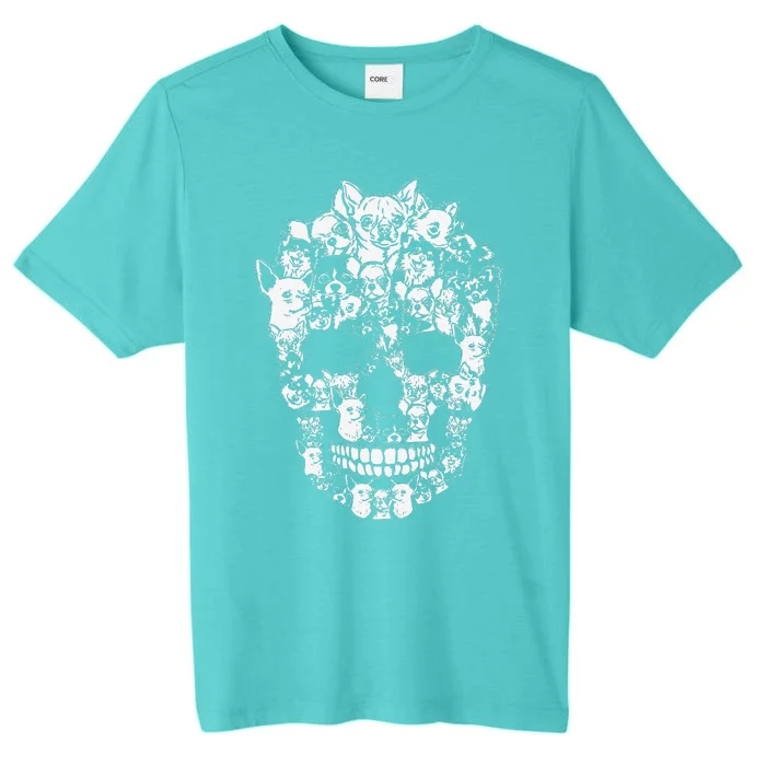 Chihuahua Dog Graphic Halloween Skull Costumes ChromaSoft Performance T-Shirt