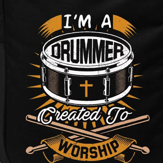 Christian Drummer Gift Idea For Drummers Who Rock God Impact Tech Backpack