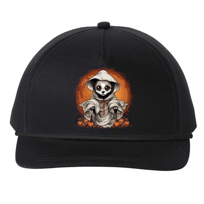 Chihuahua Dog Ghost Funny Halloween Pumpkin For Dog Lovers Gift Snapback Five-Panel Rope Hat