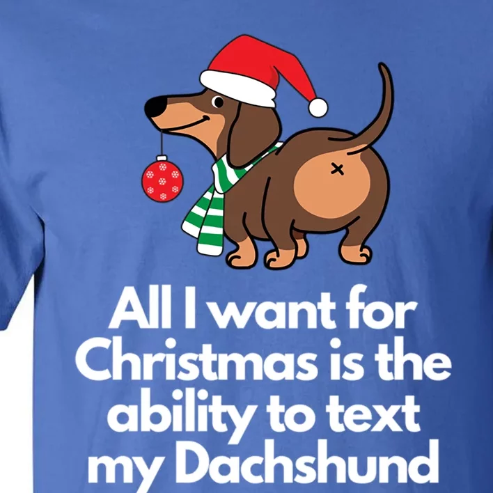 Christmas Dachshund Gift Tall T-Shirt