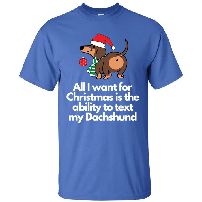 Christmas Dachshund Gift Tall T-Shirt