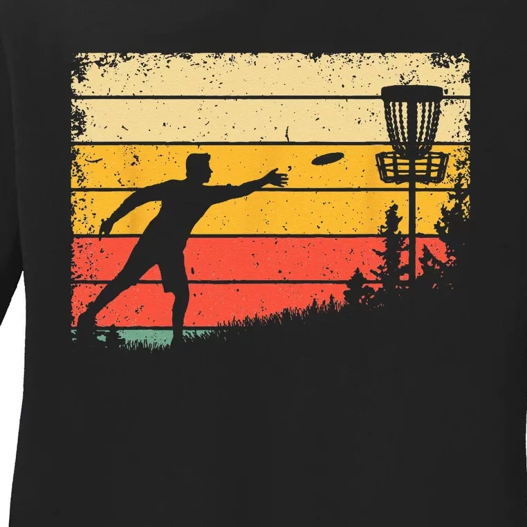 Cool Disc Golf Art For  Spors Disc Golf Player Ladies Long Sleeve Shirt