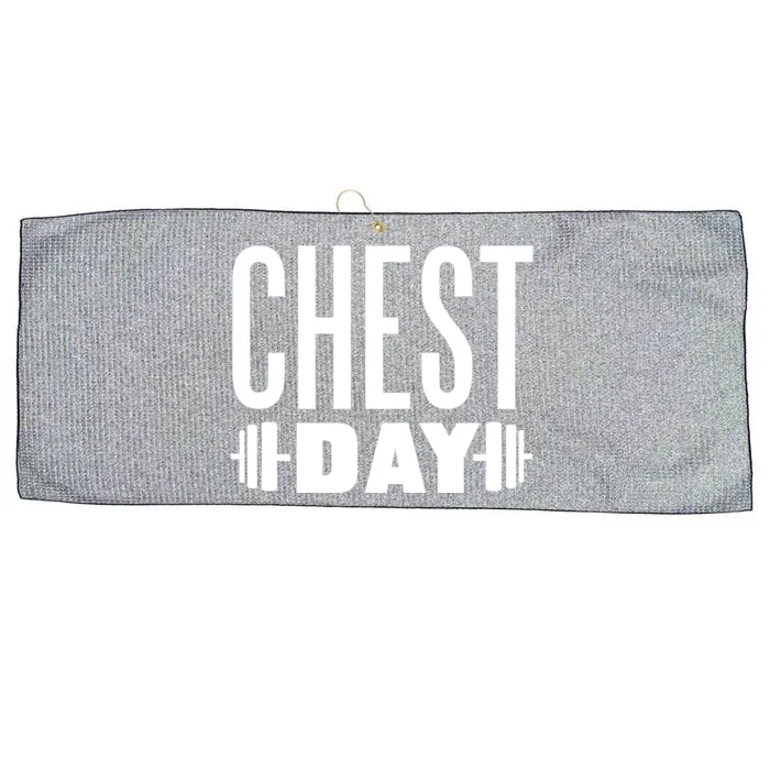 Chest Day Gym Workout Large Microfiber Waffle Golf Towel