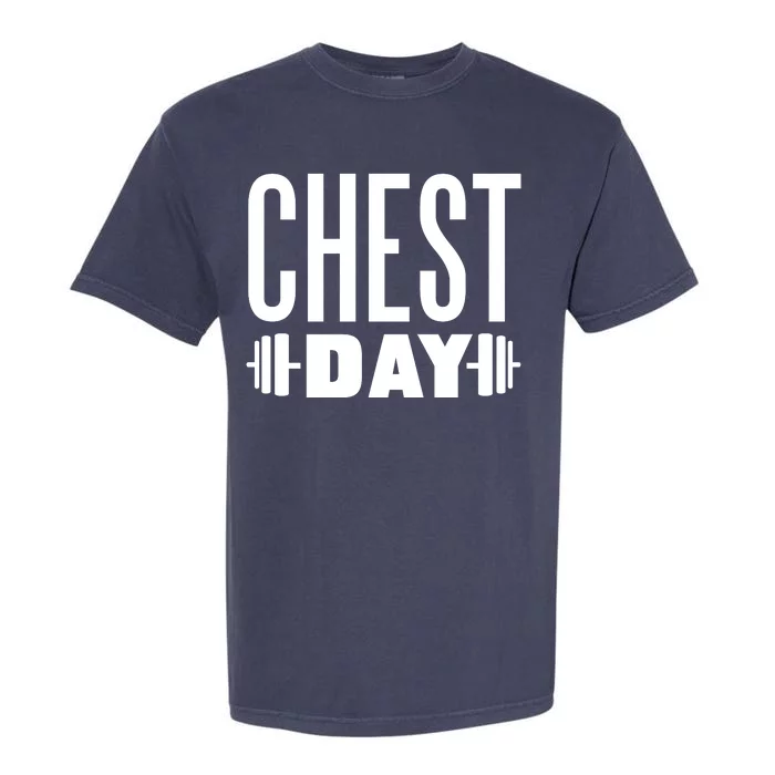 Chest Day Gym Workout Garment-Dyed Heavyweight T-Shirt