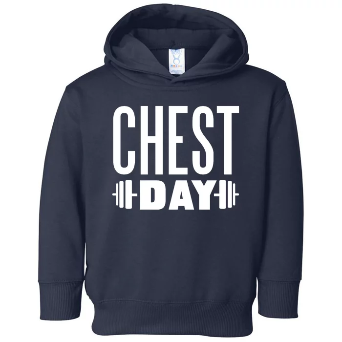 Chest Day Gym Workout Toddler Hoodie