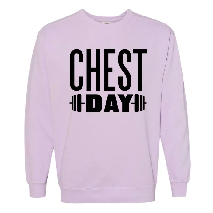 Chest Day Gym Workout Garment-Dyed Sweatshirt