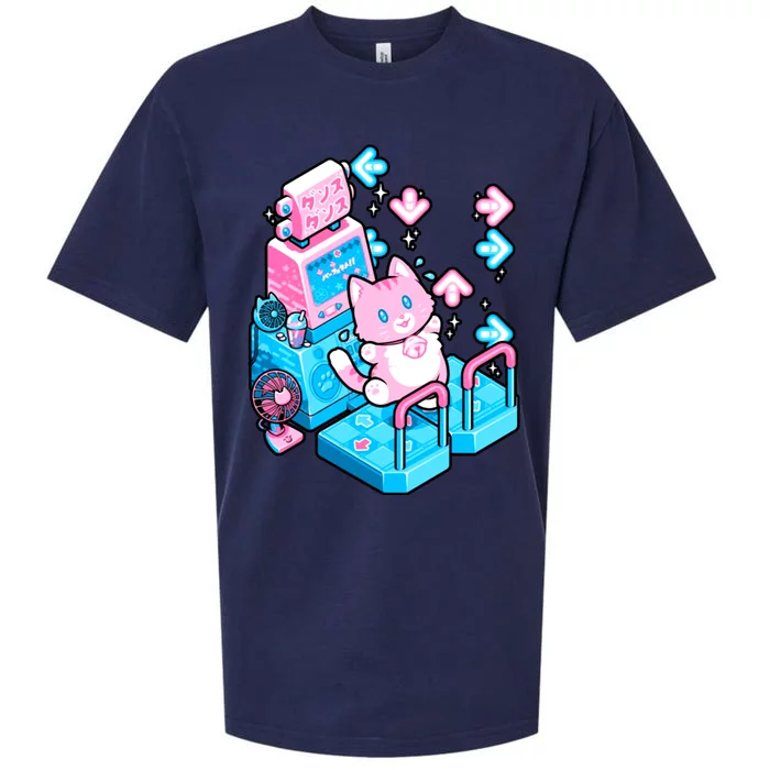 Cute Dancing Game Kitty Sueded Cloud Jersey T-Shirt