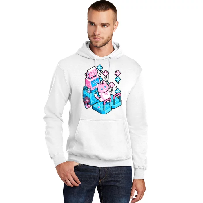 Cute Dancing Game Kitty Hoodie