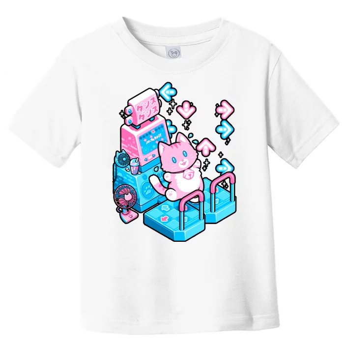 Cute Dancing Game Kitty Toddler T-Shirt